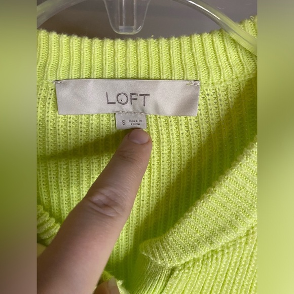 Loft Ribbed Henley sweater 100% cotton - Picture 2 of 7